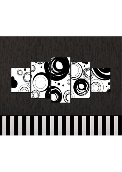 - Kp-27 5 Parçalı Canvas Tablo - 123X56cm