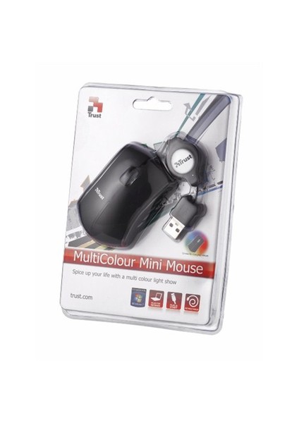 MI-2750P Multicolour Kablolu Siyah Mouse (MOU TRUST 14963)