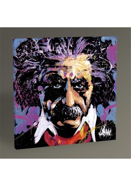 Albert Einstein Tablo 30X30