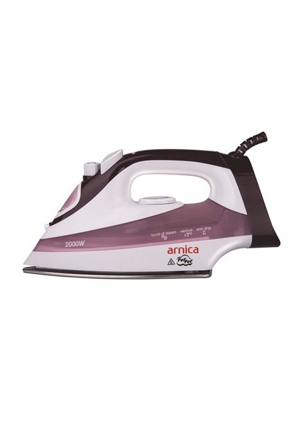Puf Puf 2000W Çelik Tabanlı Buharlı Ütü - Pembe