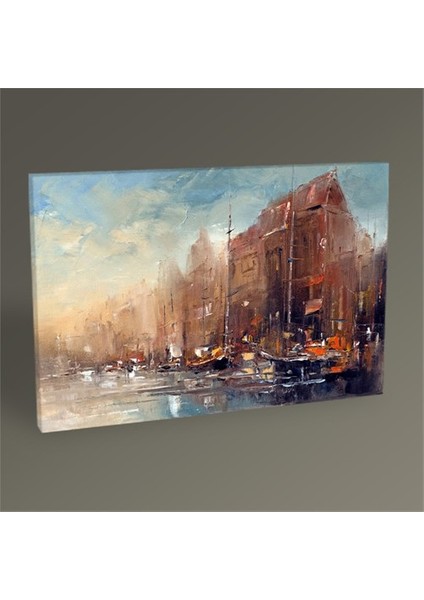 Soyut Şehir Tablo 30 x 20