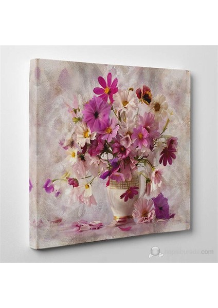 - Davine Flowering Canvas Tablo - 60X60cm