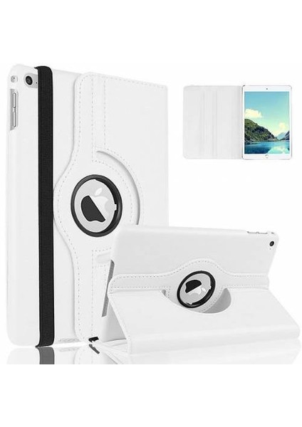 Apple İpad Mini 4 360 Döner Standlı Deri Kılıf