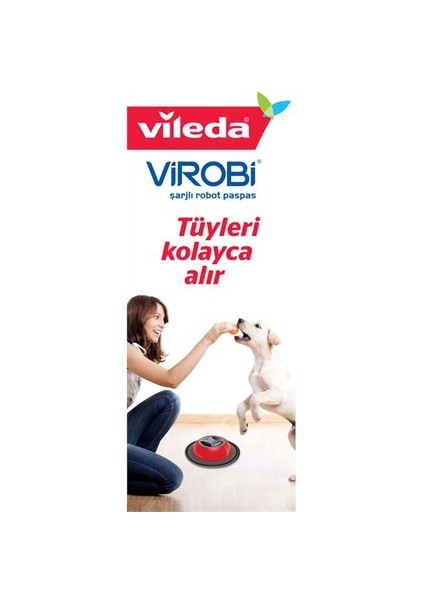 Virobi for Pet Şarjlı Robot Paspas