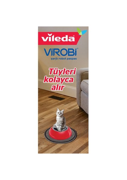 Virobi for Pet Şarjlı Robot Paspas