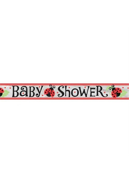 Lively Uğur Böceği Baby Shower Folyo Banner