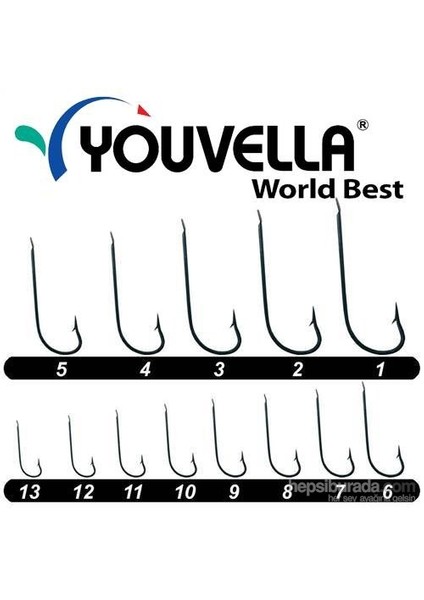 1303 No:3 Siyah Karbon Çapari Olta İğnesi Çapraz 100 Lü Kutu