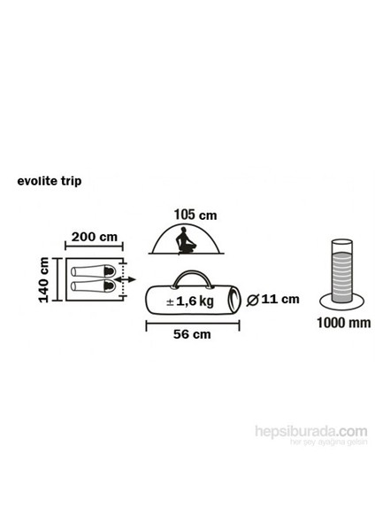 Trip Mono Dome 2 Kişilik Çadır