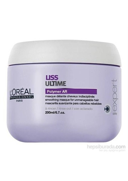 Liss Ultime Asi Saçlar İçin Yatıştırıcı Saç Maskesi 200Ml.