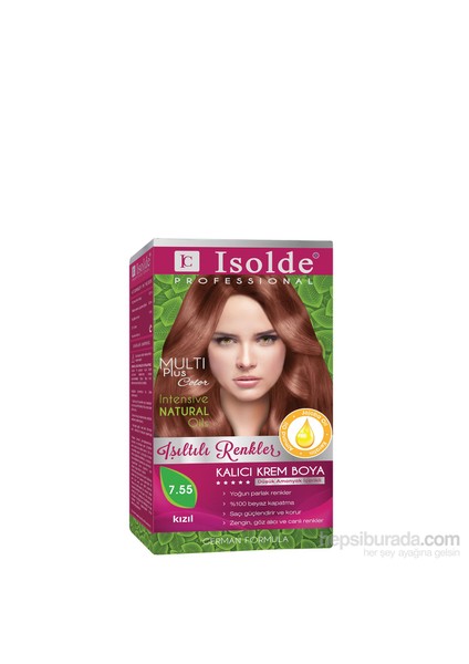 Isolde Saç Boyası Kızıl 7.55