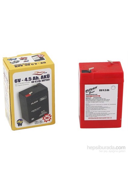 6 Volt Akü Seti (4,5 Ah)