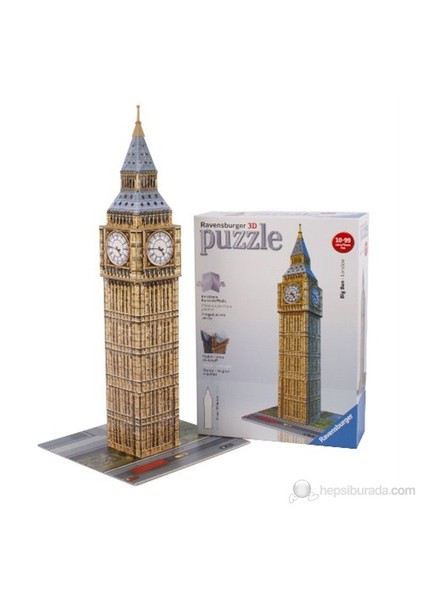 3 Boyutlu 216 Parçalı Plastik Puzzle Big Ben Saat Kulesi-125548