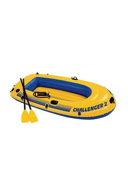 Intex Challenger 2 Şişme Bot Set (Kürek ve Pompa Dahil) - 68367 (236 cm x 114 cm x 41 cm)