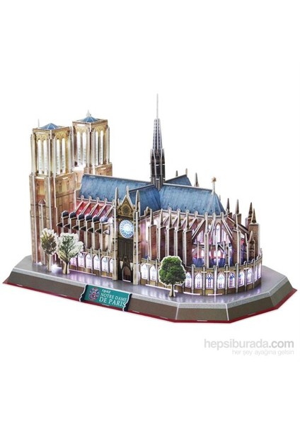 Cubic Fun 3D 149 Parça Led Puzzle Notre Dame De Paris (Ledli)