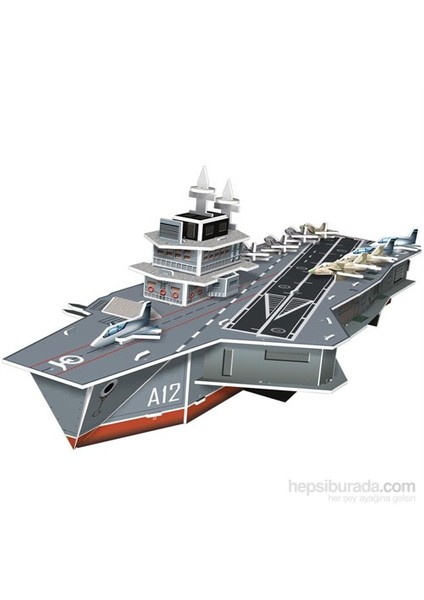 Cubic Fun 3D Puzzle 60 Parça Aircraft Carrier Charles De Gaulle