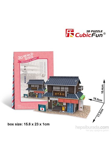 Cubic Fun 3D Japon Şekerleme Dülkkanı 24 Parça Puzzle