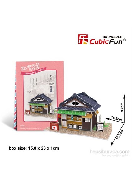 Cubic Fun 3D Puzzle 25 Parça Japon İzakaya