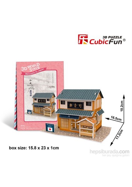 Cubic Fun 3D 32 Parça Puzzle Japon Sushi Restaurantı