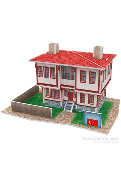 Cubic Fun 3D Türk Halk Evi 1 Karton Maket (26 Parça)