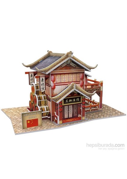 Cubic Fun 3D 29 Parça Puzzle Chinese Longxiang Tavern