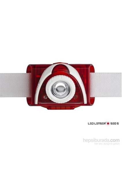 Led Lenser SEO5 Red 6106 Kafa Feneri