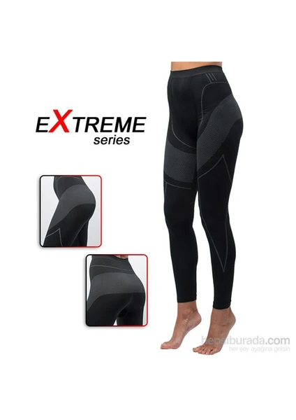 Thermoform Extreme Kadın Termal Seamless Alt İçlik Siyah Kadın İç Giyim HZT14004