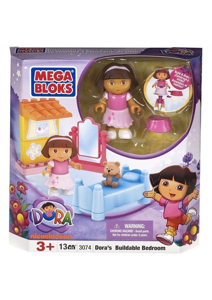 Mega Bloks Dora'nın Yatak Odası Oyun Seti