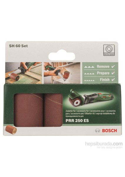 Prr 250 Es Rulo Zımpara Aksesuarı - 60 Mm, 80,120,240 Kum - 3 Adet