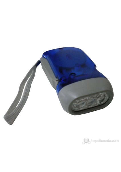 -Dinamolu Kendinden Işıklı Power Led El Feneri 80219