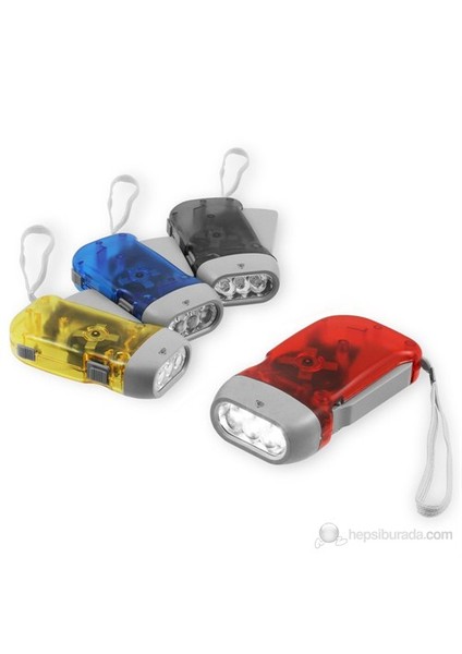 -Dinamolu Kendinden Işıklı Power Led El Feneri 80219 fırsatları