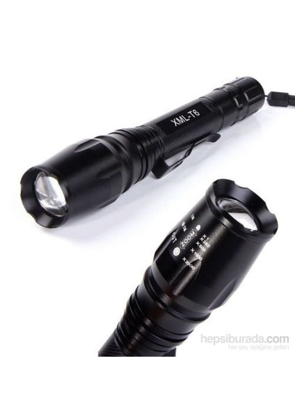 A34 Cree Led T6 1500 Lumens High Power Metal El Feneri