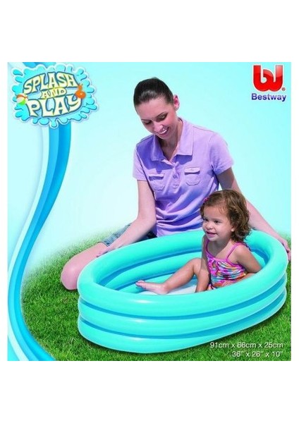 Bestway 51034 Şişme Taban Elips Çoçuk Havuzu