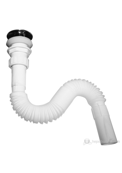 Sk20 Otomatik Körüklü Evye Sifonu Deliksiz (Cam Lavabo İçin)