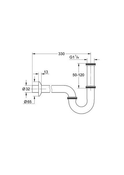 Lavabo Sifonu 330 mm - 28961000