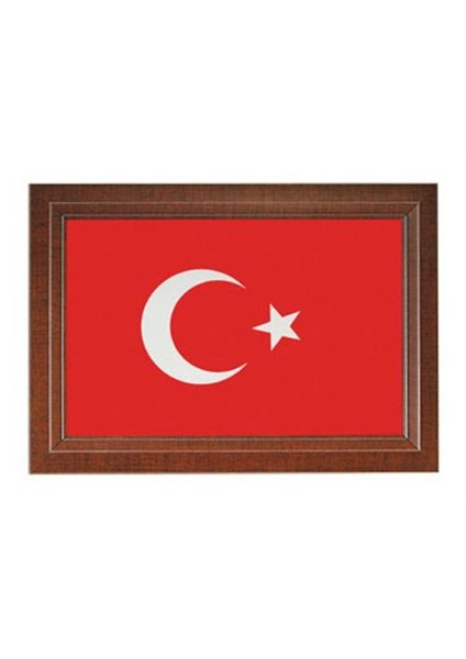 Türk Bayrağı 20 x 30 Lamine Çerçeve