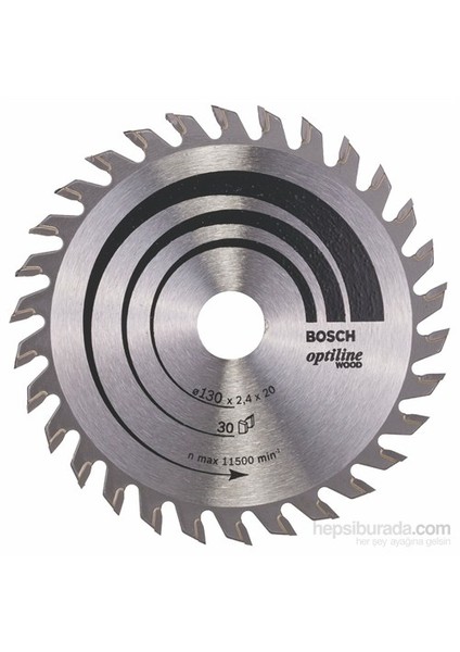 - Optiline Serisi Ahşap İçin Daire Testere Bıçağı - 130 X 20/16 X 2,4 Mm, 30 Diş fiyatları