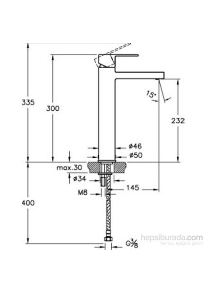 Flo S Lavabo Bataryası (Yüksek)