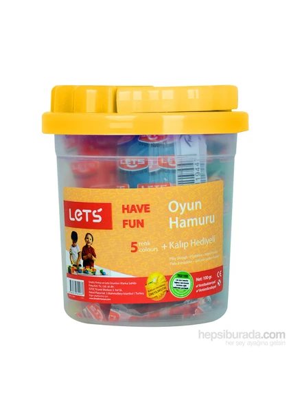 Lets Oyun Hamuru 5 Renk 175 Gr L8100