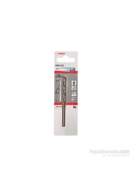 - Metal Matkap Ucu Hss-Co, Dın 338 - 5 X 52 X 86 Mm fiyatları