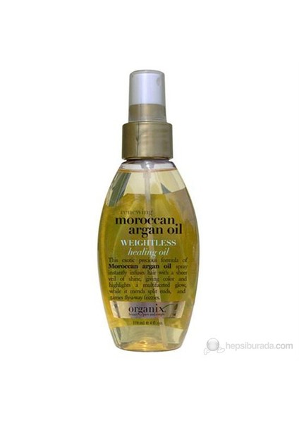 Moroccan Argan Oil Weightless Healing Dry Oil 118 Ml - Argan Kuru Sprey Yağ