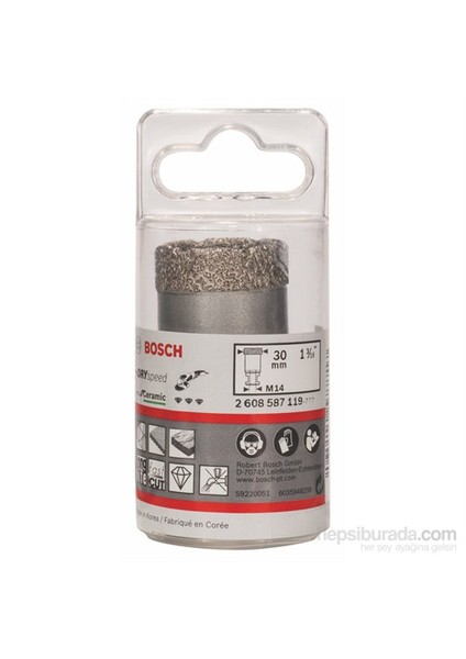 - Best Serisi Seramik İçin Dry Speed Kuru Elmas Deliciler - 30 X 35 Mm