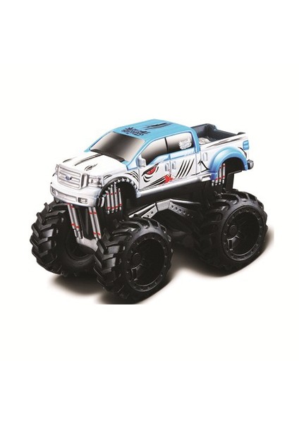 Maisto Dirt Demons Oyuncak Off Road Araç Mavi Beyaz