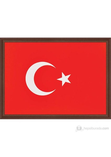 407 35X50 Türk Bayrağı (Mdf Çerçeve)