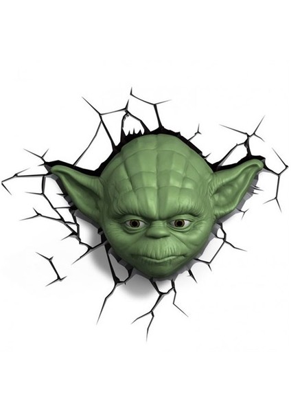 Star Wars Yoda Head Duvar Lambası
