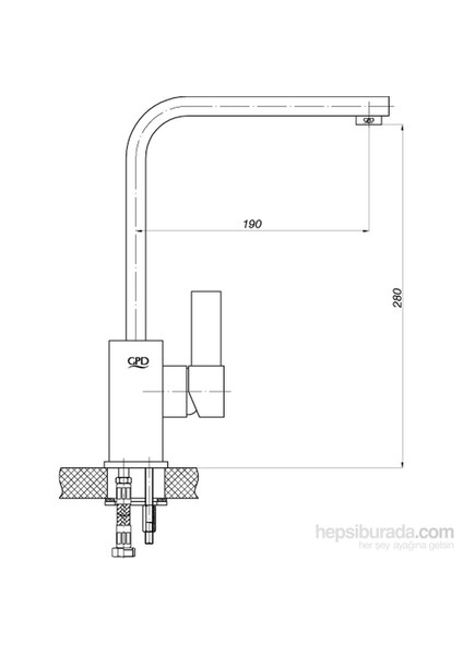 Aduro Tek Gövde Eviye Bataryası fiyatları