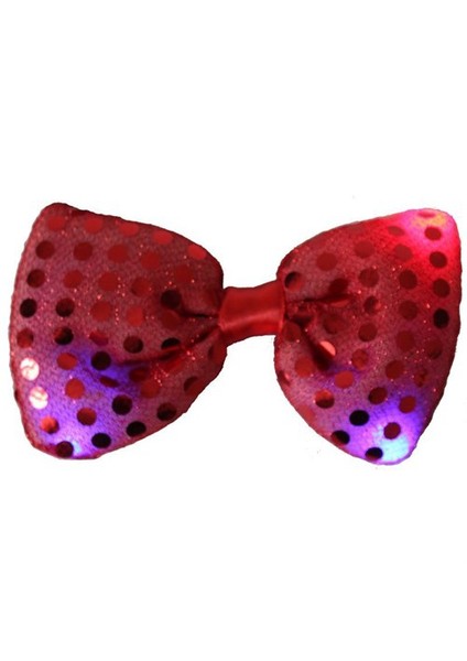 Kırmızı Renkli Işıklı Papyon