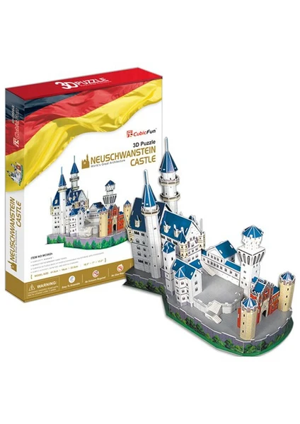 Cubic Fun Puzzle Neuschwanstein Kalesi (3 Boyutlu)