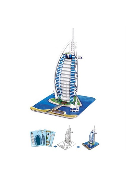 Cubic Fun Puzzle Burj Al Arab (3 Boyutlu)