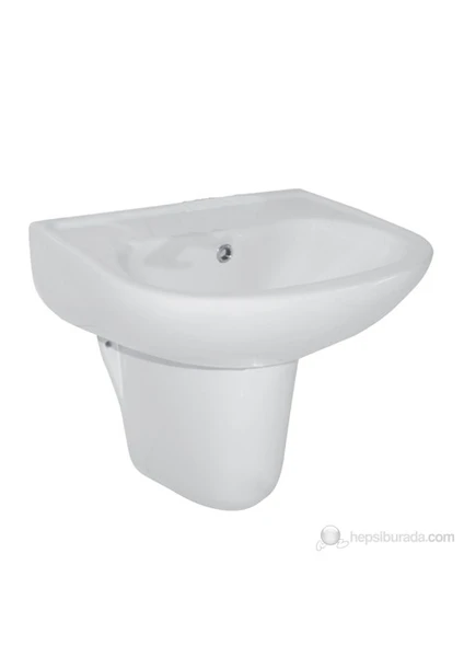 Ece Banyo Yarım Ayaklı Lavabo 45cm ( Batarya Deliksiz)