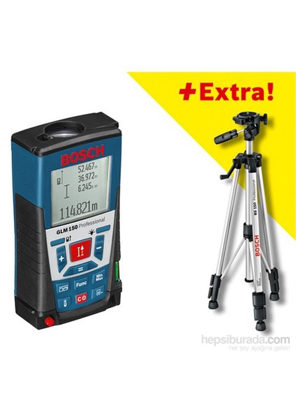 GLM 150 Uzaklık Ölçer/Lazer Metre + BS 150 Tripod